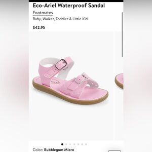 Footmates Ariel Pink Sandals toddler size 3
